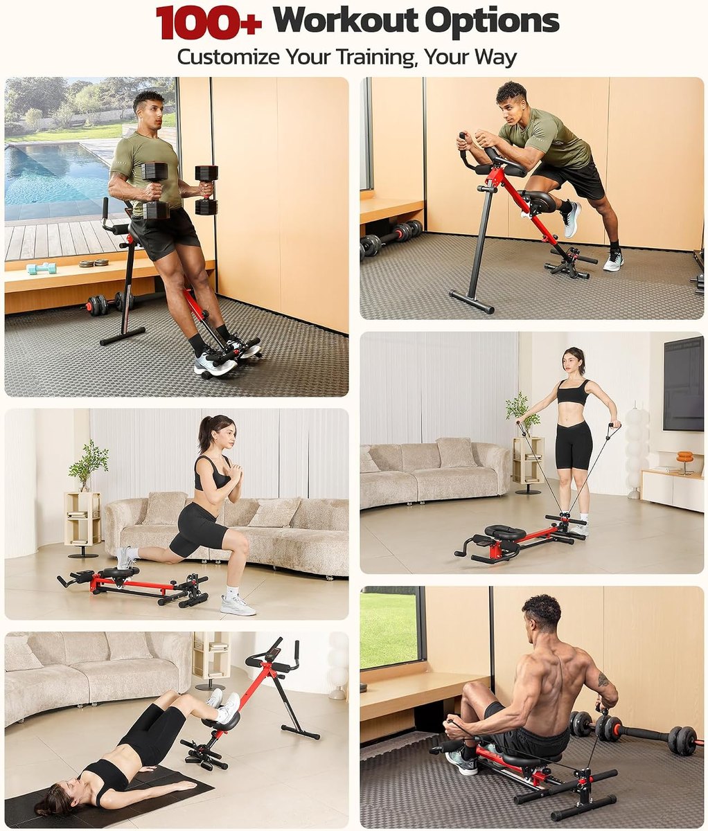 YOLEO Ab and Rowing Machine, 2-in-1 view 5