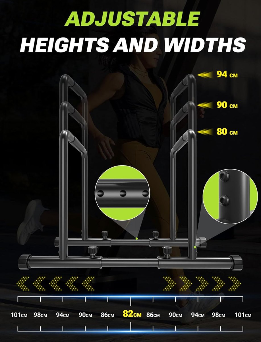 YOLEO Adjustable Dip Station, 1100 lb view 5