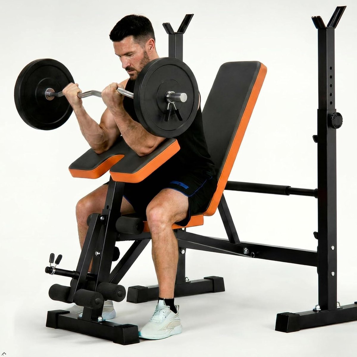 YOLEO Bench Press Set with Squat Rack, 6-in-1