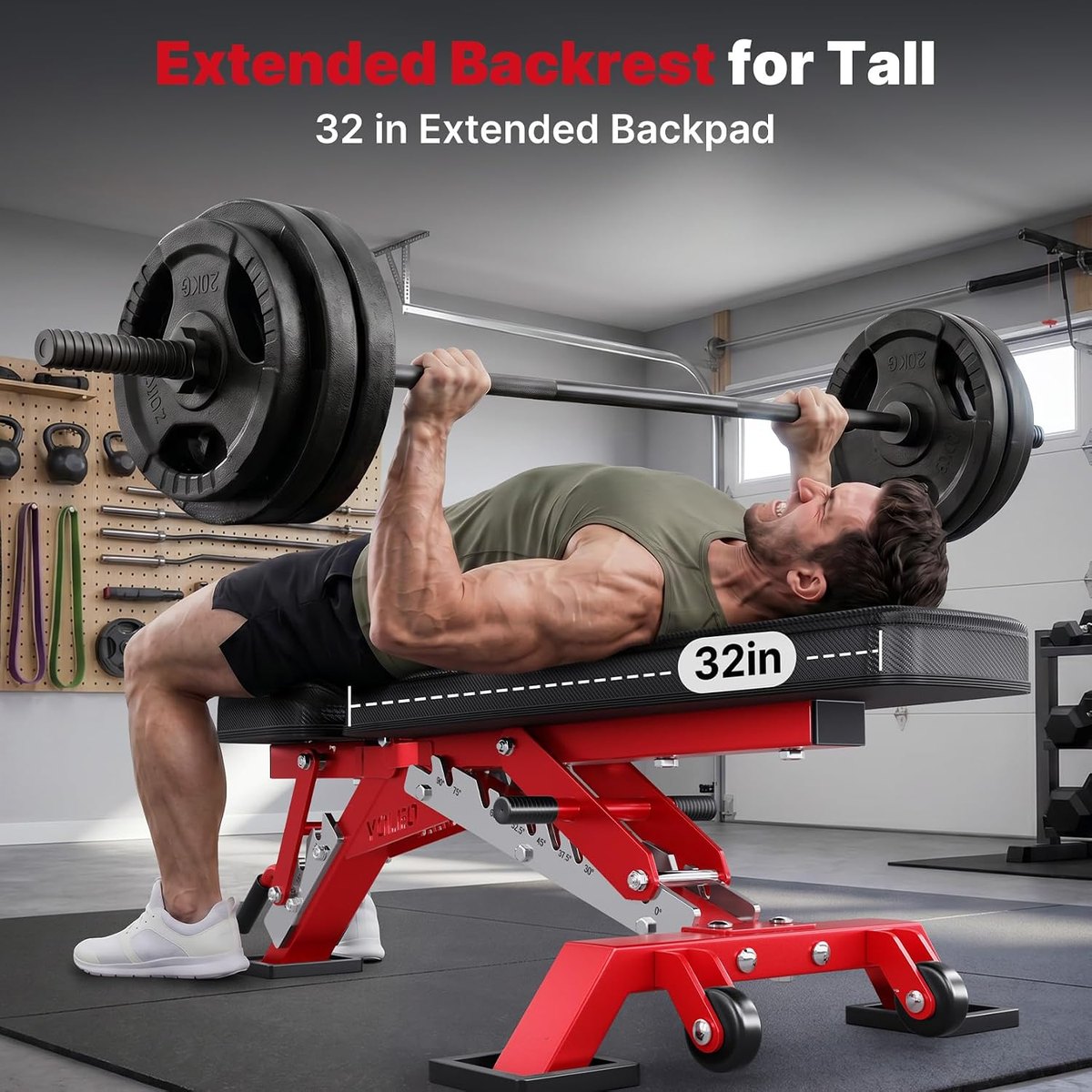 YOLEO Commercial Weight Bench, 2315 lb view 5