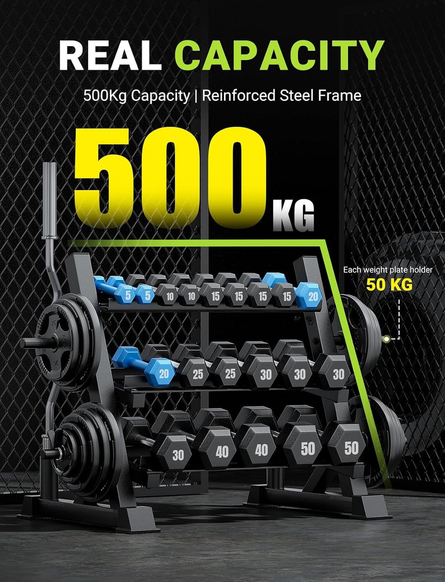 YOLEO Dumbbell Rack Stand, 1100 lb view 4