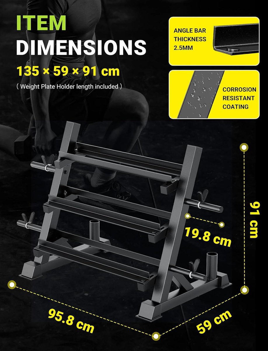 YOLEO Dumbbell Rack Stand, 1100 lb view 5