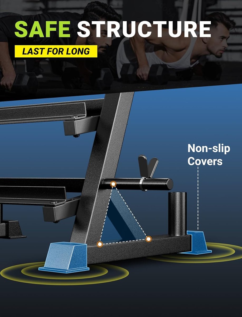 YOLEO Dumbbell Rack Stand, 1100 lb view 6