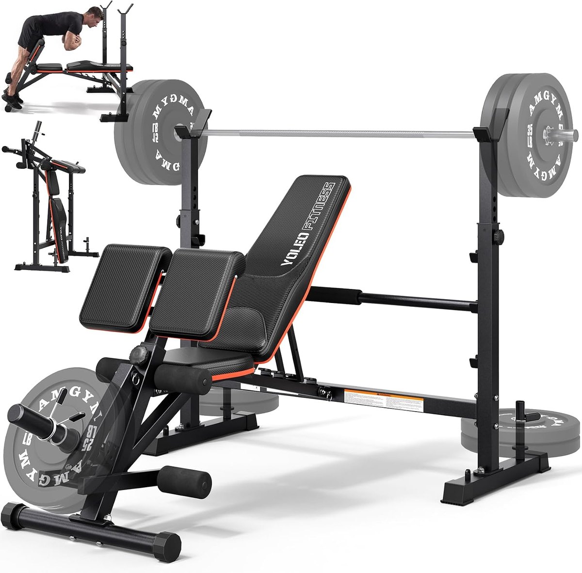 YOLEO Olympic Weight Bench, Foldable 1870 lb